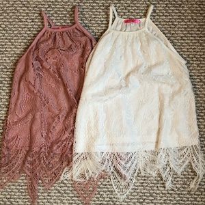 Social Teen Pink and White Shirts